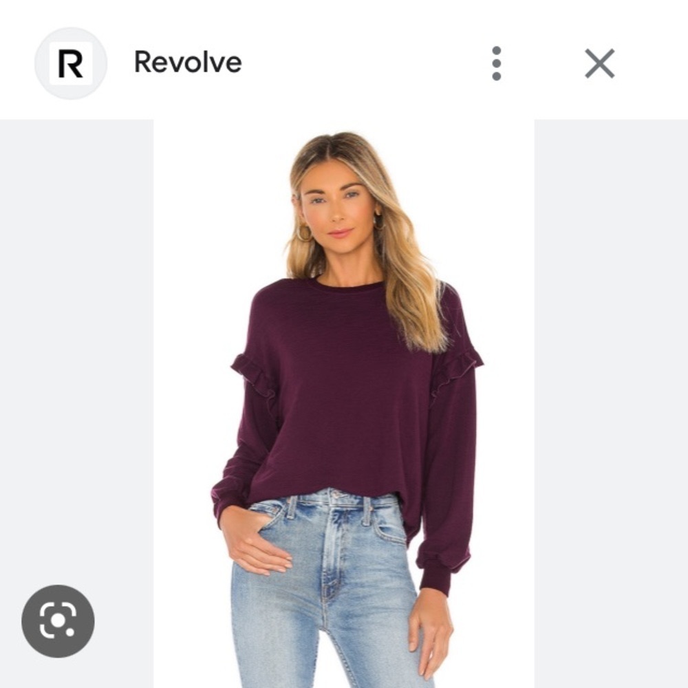 Monrow light weight sweater 70 rayon 27 cotton 3 spandex